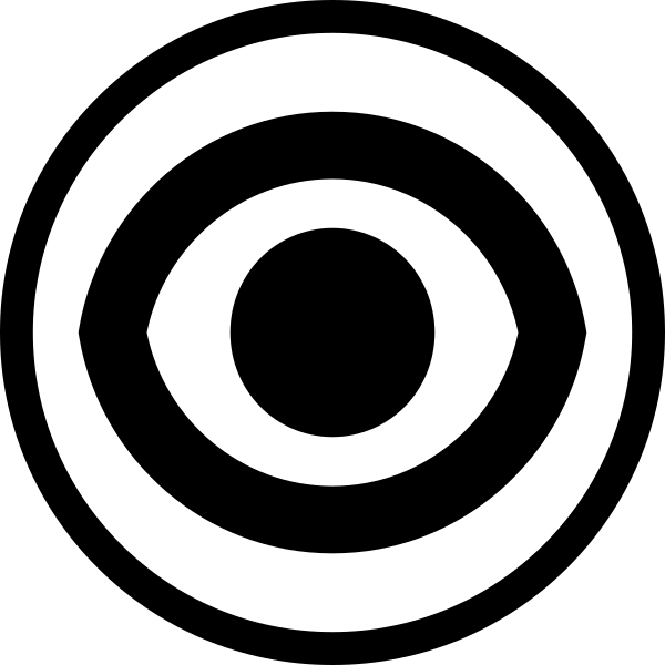 Single vision lens icon