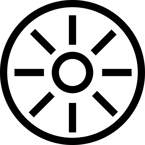 Sun lenses icon